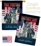 Our Fallen Heroes - Military Americana Vertical Impressions Decorative Flags HG108444 Made In USA