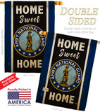Home Sweet National Guard - Military Americana Vertical Impressions Decorative Flags HG108445 Made In USA