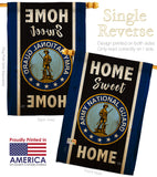 Home Sweet National Guard - Military Americana Vertical Impressions Decorative Flags HG108445 Made In USA