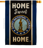 Home Sweet National Guard - Military Americana Vertical Impressions Decorative Flags HG108445 Made In USA