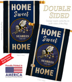 Home Sweet Seabees - Military Americana Vertical Impressions Decorative Flags HG108446 Made In USA