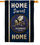 Home Sweet Seabees - Military Americana Vertical Impressions Decorative Flags HG108446 Made In USA