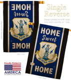 Home Sweet Air National Guard - Military Americana Vertical Impressions Decorative Flags HG108447 Made In USA