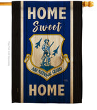 Home Sweet Air National Guard - Military Americana Vertical Impressions Decorative Flags HG108447 Made In USA