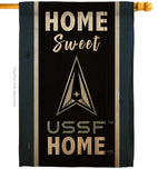 Home Sweet Spece Force - Military Americana Vertical Impressions Decorative Flags HG108455 Made In USA