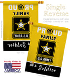 Proud Family Soldier - Military Americana Vertical Impressions Decorative Flags HG108462 Made In USA