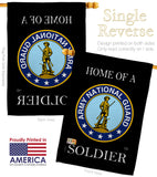 Home of National Guard Soldier - Military Americana Vertical Impressions Decorative Flags HG108468 Made In USA