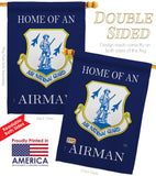 Home of Air National Guard Airman - Military Americana Vertical Impressions Decorative Flags HG108470 Made In USA