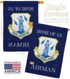 Home of Air National Guard Airman - Military Americana Vertical Impressions Decorative Flags HG108470 Made In USA