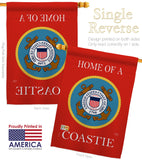 Home of Coastie - Military Americana Vertical Impressions Decorative Flags HG108474 Made In USA