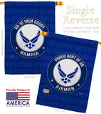 Proud Aunt Airman - Military Americana Vertical Impressions Decorative Flags HG108487 Made In USA