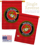 Proud Aunt Marines - Military Americana Vertical Impressions Decorative Flags HG108491 Made In USA