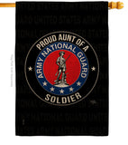 Army Proud Aunt Soldier - Military Americana Vertical Impressions Decorative Flags HG108492 Made In USA