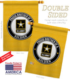 Proud Brother Soldier - Military Americana Vertical Impressions Decorative Flags HG108497 Made In USA