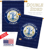 Air Force Proud Brother Airman - Military Americana Vertical Impressions Decorative Flags HG108498 Made In USA