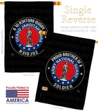 Army Proud Brother Soldier - Military Americana Vertical Impressions Decorative Flags HG108501 Made In USA