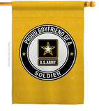 Proud Boyfriend Soldier - Military Americana Vertical Impressions Decorative Flags HG108506 Made In USA