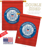 Proud Boyfriend Coastie - Military Americana Vertical Impressions Decorative Flags HG108508 Made In USA