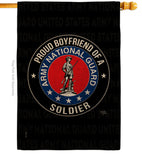 Army Proud Boyfriend Soldier - Military Americana Vertical Impressions Decorative Flags HG108510 Made In USA