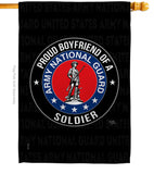 Army Proud Boyfriend Soldier - Military Americana Vertical Impressions Decorative Flags HG108510 Made In USA