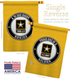 Proud Dad Soldier - Military Americana Vertical Impressions Decorative Flags HG108515 Made In USA