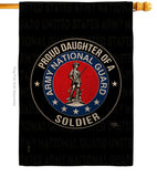 Army Proud Daughter Soldier - Military Americana Vertical Impressions Decorative Flags HG108528 Made In USA