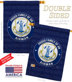 Air Force Proud Family Airman - Military Americana Vertical Impressions Decorative Flags HG108534 Made In USA