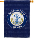 Air Force Proud Family Airman - Military Americana Vertical Impressions Decorative Flags HG108534 Made In USA