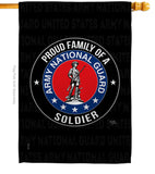 Army Proud Family Soldier - Military Americana Vertical Impressions Decorative Flags HG108537 Made In USA