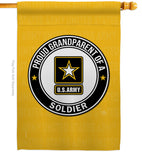 Proud Grandparent Soldier - Military Americana Vertical Impressions Decorative Flags HG108551 Made In USA