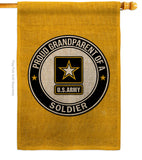 Proud Grandparent Soldier - Military Americana Vertical Impressions Decorative Flags HG108551 Made In USA