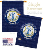 Air Force Proud Grandparent Airman - Military Americana Vertical Impressions Decorative Flags HG108552 Made In USA