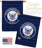 Proud Grandparent Sailor - Military Americana Vertical Impressions Decorative Flags HG108556 Made In USA