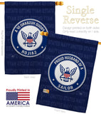 Proud Husband Sailor - Military Americana Vertical Impressions Decorative Flags HG108565 Made In USA