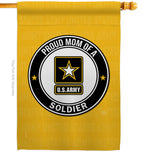 Proud Mom Soldier - Military Americana Vertical Impressions Decorative Flags HG108569 Made In USA