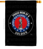 Army Proud Mom Soldier - Military Americana Vertical Impressions Decorative Flags HG108573 Made In USA