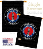 Army Proud Son Soldier - Military Americana Vertical Impressions Decorative Flags HG108591 Made In USA