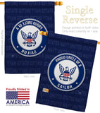 Proud Uncle Sailor - Military Americana Vertical Impressions Decorative Flags HG108601 Made In USA