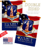 US Air National Guard Family Honor - Military Americana Vertical Impressions Decorative Flags HG108618 Made In USA