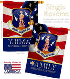 US Air National Guard Family Honor - Military Americana Vertical Impressions Decorative Flags HG108618 Made In USA