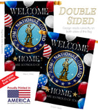 Welcome Home Army National Guard - Military Americana Vertical Impressions Decorative Flags HG108631 Made In USA