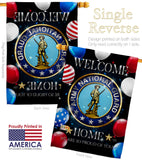 Welcome Home Army National Guard - Military Americana Vertical Impressions Decorative Flags HG108631 Made In USA