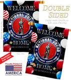 Welcome Home National Guard - Military Americana Vertical Impressions Decorative Flags HG108633 Made In USA