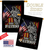 The Patriot - Military Americana Vertical Impressions Decorative Flags HG108639 Made In USA