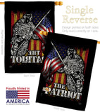 The Patriot - Military Americana Vertical Impressions Decorative Flags HG108639 Made In USA