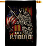 The Patriot - Military Americana Vertical Impressions Decorative Flags HG108639 Made In USA