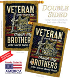 Veteran Brothers - Military Americana Vertical Impressions Decorative Flags HG108640 Made In USA