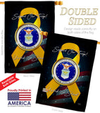 Support Air Force - Military Americana Vertical Impressions Decorative Flags HG108647 Made In USA