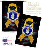 Support Air Force - Military Americana Vertical Impressions Decorative Flags HG108647 Made In USA