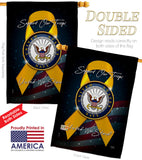 Support Navy - Military Americana Vertical Impressions Decorative Flags HG108648 Made In USA